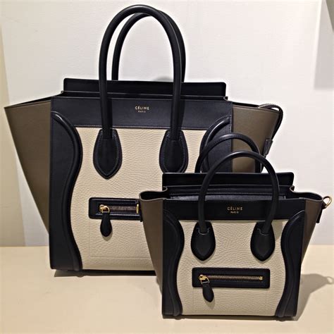 celine luggage mini vs micro|celine micro luggage for sale.